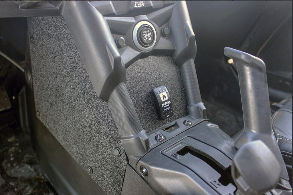2017-Current Can-Am Maverick X3 Inferno Cab Heater with Defrost – Premium In Dash Enclosure