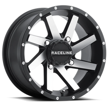 Load image into Gallery viewer, RACELINE TWIST WHEEL 14X7 BLK/MACHINED