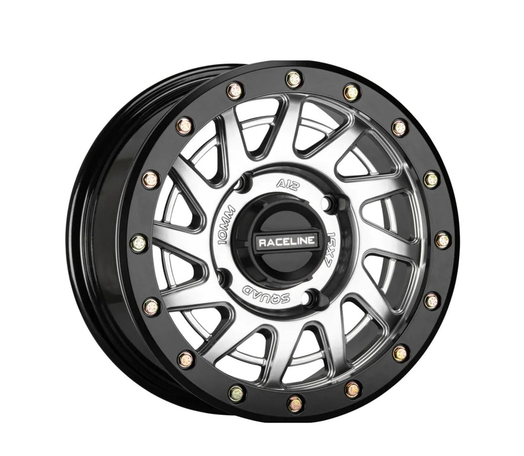 RACELINE SQUAD 15X7 BDLK WHEEL HYPER SILVER